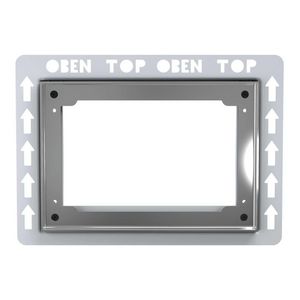 Inbouwramen bedieningsplaten Type II chroom glans