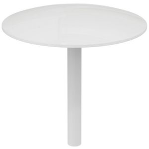 Round afvoerafdekking bad glanzend wit