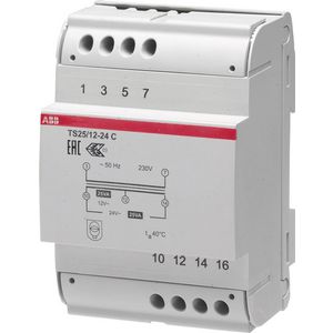 Veiligheidstrafo 25VA 4 modules