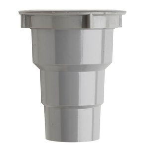 PVC bakgoot 187 uitloop 70-80-100mm grijs