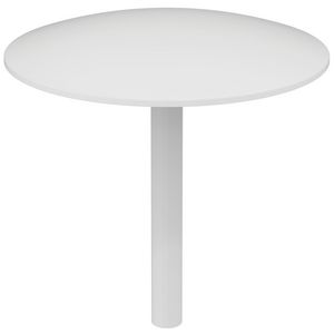Round afvoerafdekking bad silk white