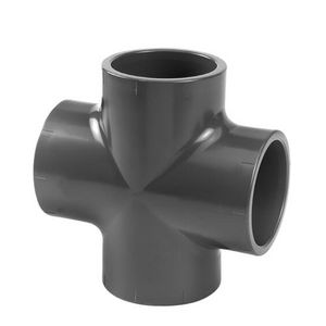 PVC druk kruisstuk 90° 16mm PN16 4x mof