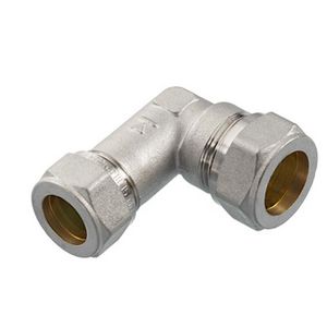Verloopknie knel 18x15mm tbv vorstbest. gevelkraan