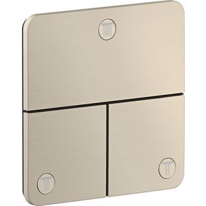 Stopkraan afbouwdeel 3F SoftSquare Brushed Nickel ShowerSelect ID