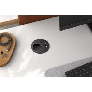 LOOP IN CHARGE 1x BE/FR + 1x USB A/C 22W charger 0,2m