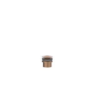 Design afvoerplug 1.1/4" always open rvs geborsteld mat koper