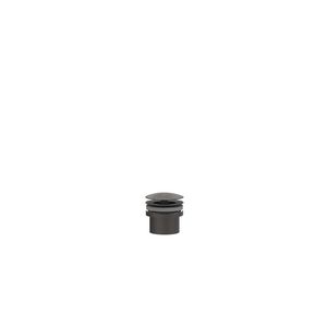 Design afvoerplug 1.1/4" always open rvs geborsteld carbon black