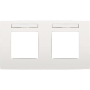 2-voudige afdekplaat hoh 71mm HOR Intense white