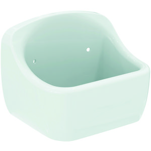 Uitstortgootsteen Douro met stootrand wit