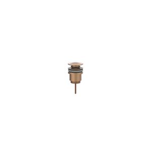 Design afvoerplug 1.1/4" stop&go geborsteld mat koper