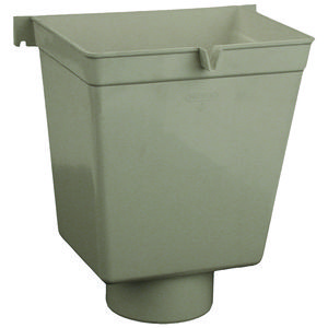 PVC HWA vergaarbak 70mm model 2 grijs