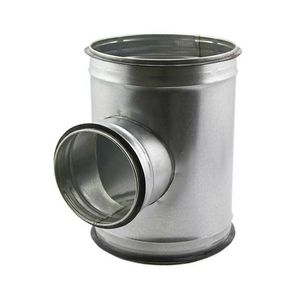 T-stuk 90° Ø125mm Spiro-SAFE voor spiraalbuis