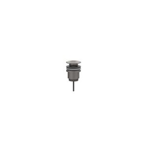 Design afvoerplug 1.1/4" stop&go geborsteld metal black PVD