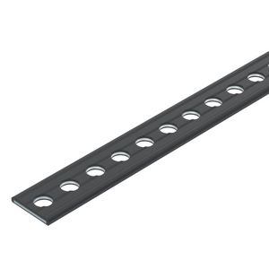 Installatie strip perforated plastic 13,5x2mm staal