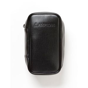 Gestoffeerde vinyl draagtas met riem, 22 x 11,5 x 6 cm