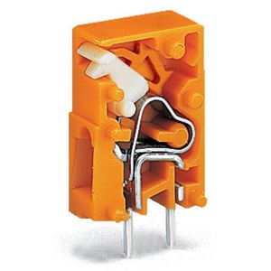 Rijgbare printklem Drukknop 2,5mm² oranje 741-911 VVE=100