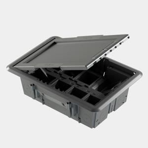ONDERVLOERCONTACTDOOS - HOLLE AFDEKKING - 16 MODULE SYSTEM