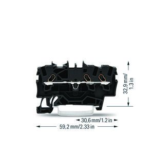 3-draads rijg 1,5mm² voor Ex e II-zwart VVE=100