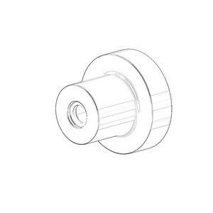 Houder universeel 55x45mm chr