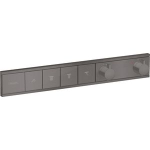 Afbouwdeel inbouwthermostaat RainSelect 4 functies 18,5l/min. brushed black chrome