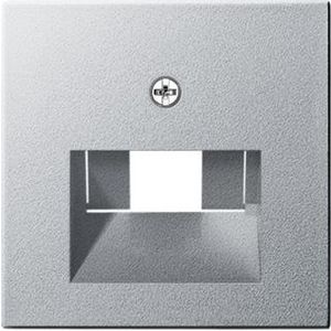 Afdekking UAE/IAE + netwerkaansluitdoos System 55 kl.alum.