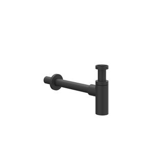 Designsifon 1.1/4" hoog model   mat zwart