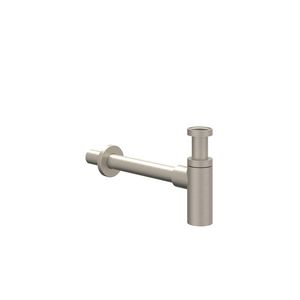 Designsifon 1.1/4" hoog model   geborsteld nickel
