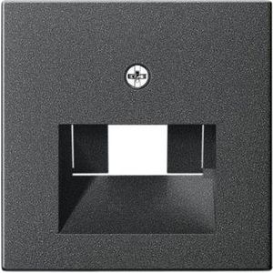 Afdekking UAE/IAE + netwerkaansluitdoos System 55 antraciet
