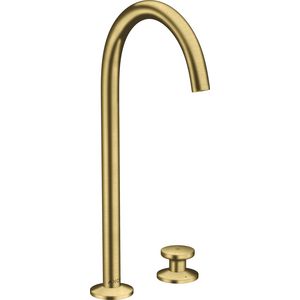 Wastafelmengkraan AXOR One 2-gats Select 260+PO afvoer Brushed Brass