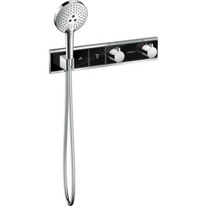 Afbouwdeel inbouwthermostaat RainSelect 2 functies 26l/min. zwart/chroom