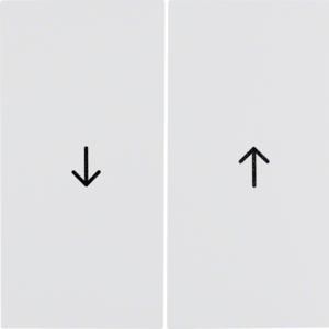Wippen enkele jaloezie bediening berker S.1/B.3/B.7 polarwit glans