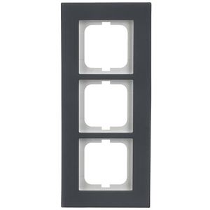 Afdekraam 3v carat-porselein antraciet