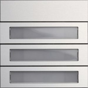 Belknopmod. 3-v System 106 aluminium(geanod.)