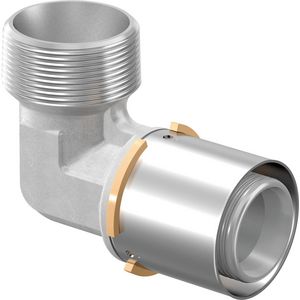Puntknie 90° MLC persaansluiting 40x1.1/4"bt.