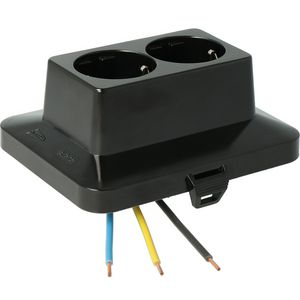 AK2-C2Deksel met geintegreerde2V-cd. zwart VVE=50