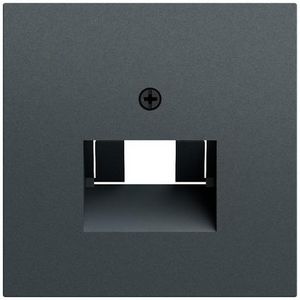 Afdekking UAE/IAE + netwerkaansluitdoos System 70 antracit(gel.)