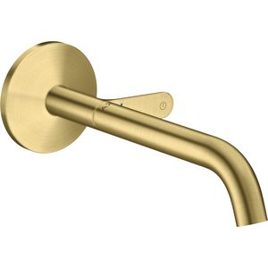 Wastafelmengkraan AXOR One inbouw Select voorsprong 220mm Brushed Brass
