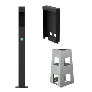 Montagepaal, incl Sokkel, incl Peblar montage