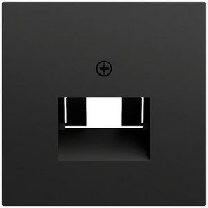 Afdekking UAE/IAE + netwerkaansluitdoos System 70 zwart m(gel.)