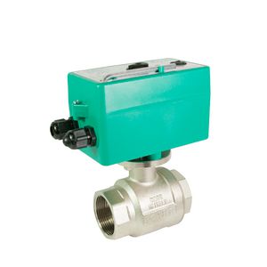 Motorkogelkraan 1 1/4" 2-weg 230vac 1 hulpcont.