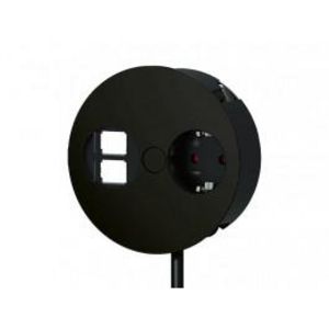 Twist 1x 230V RA 2x keystone uitsparing 0,2m GST o.g. zwartm