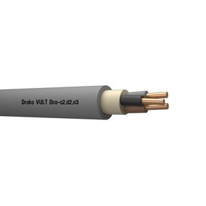 Doos a 100m. installatiekabel VULT YMvK Dca 0,6/1kV gy# 3x1,5mm² (bruin - zwart - grijs)