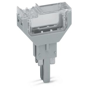 Lege steker 10,4 mm breed 4-polig grijs VVE=50