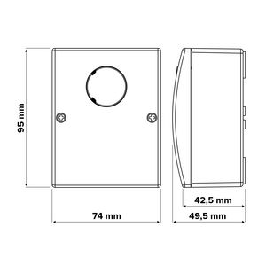 Schemerschakelaar opbouw 230V 10A lux instelbaar 5-10,000lux