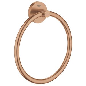 Essentials handdoekring warm sunset geborsteld (mat bronskleurig)