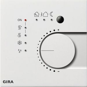 Thermostaat drukcontactinterface/F 4-voudig KNX Gira F100 zuiver wit