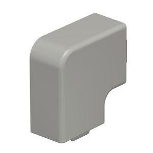 Deksel platte hoek 25x40mm polyvinylchlorid steengrijs VVE=4