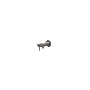 Hoekstopkraan 1/2" x 3/8" geborsteld metal black PVD