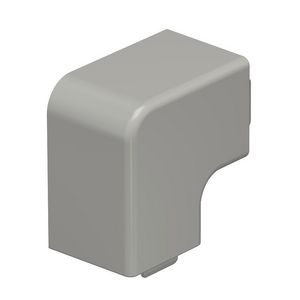 Deksel platte hoek 30x30mm polyvinylchlorid steengrijs VVE=4