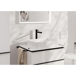 Wastafelmengkraan Finoris 1-hendel 260 CoolStart push open mat zwart